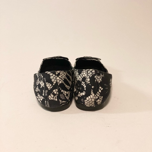 Dolce & Gabbana Black White Fabric Ballet Flats size EUR 37, US 6.5 - Picture 10 of 16